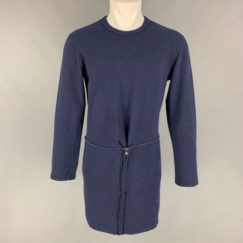 COMME des GARCONS Size M Navy Solid Wool Blend Pullover