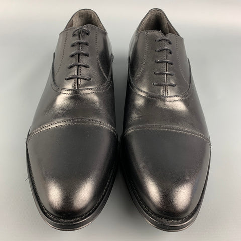 TO BOOT NY Size 10 Black  Leather Cap Toe Lace Up Shoes
