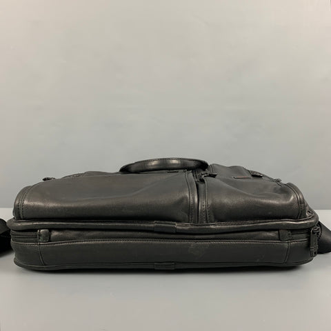 Sac porte-documents en cuir gris TUMI
