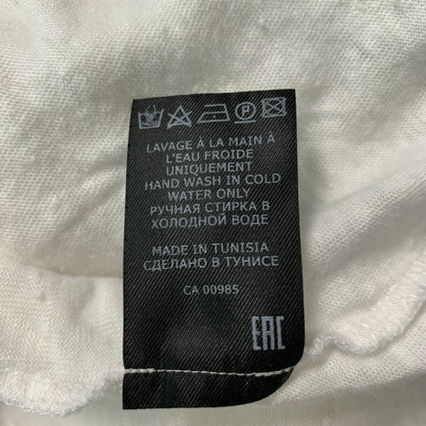 ISABEL MARANT Size XL White Linen Sleeveless T-shirt