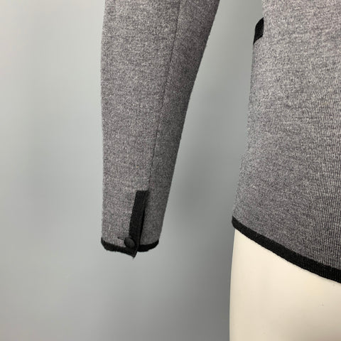 JUNYA WATANABE Size L Gray Knitted Wool Buttoned Cardigan
