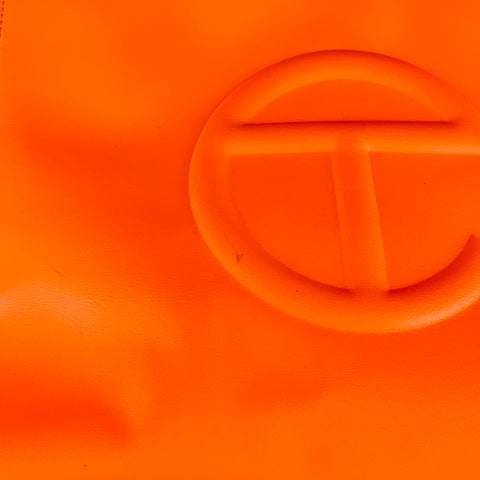 TELFAR Waist Size M Orange Textured Polyester Blend Tote Handbag