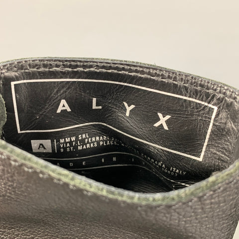 ALYX Size 10 Black Leather Ankle Boots