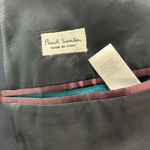 PAUL SMITH Taille 40 Costume simple boutonnage en laine marine