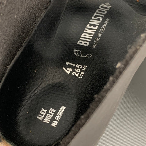 BIRKENSTOCK x ALEX WOLFE Taille 8 Sandales en cuir noir