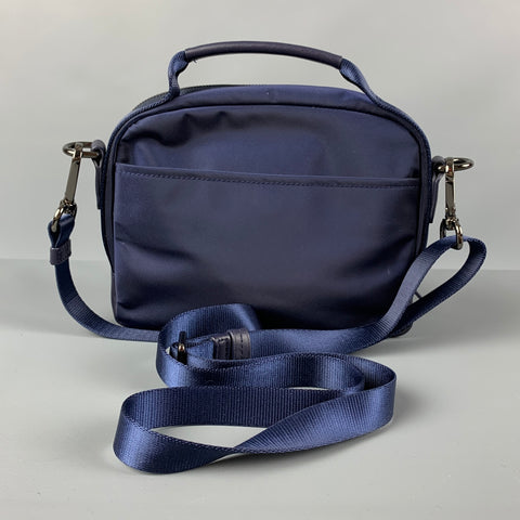 TUMI Navy Nylon Cross Body Voyageur Troy Handbag