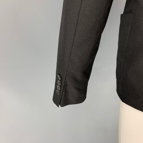 MARC by MARC JACOBS Size L Black & Navy Polyester Blend Jacket