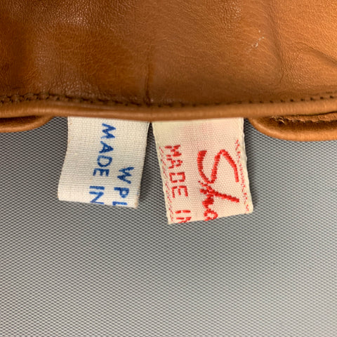 SHALIMAR Size 7 Tan Leather Gloves