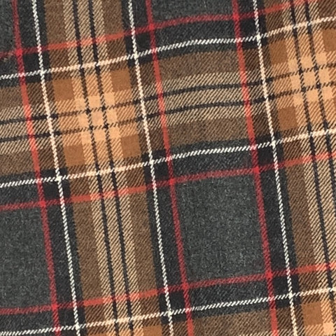 D&G by DOLCE & GABBANA Size 32 Brown Multi-Color Plaid Wool Blend Dress Pants