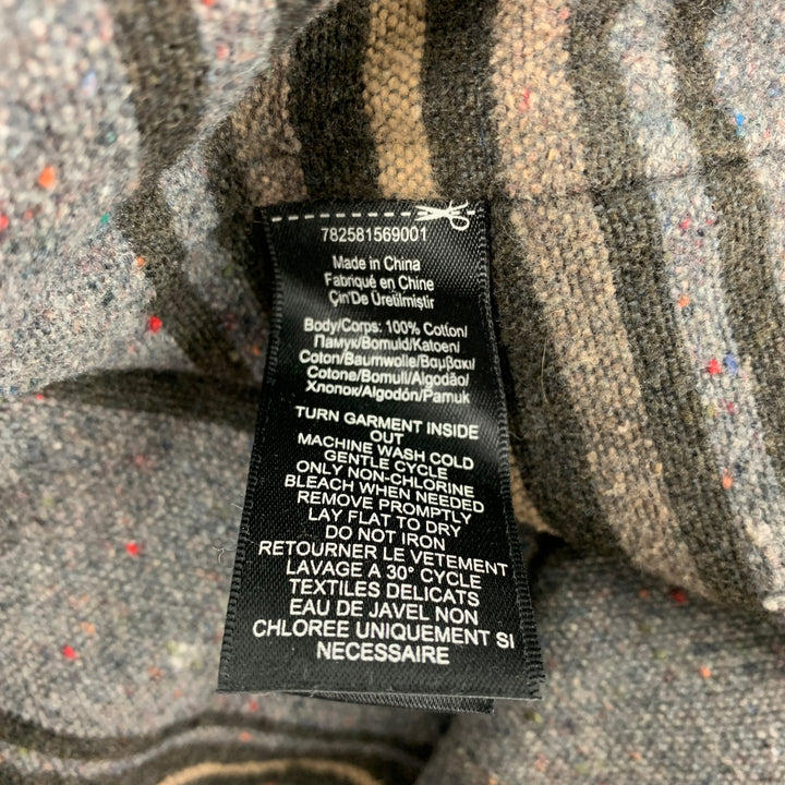 RRL by RALPH LAUREN Size XL Charcoal Herringbone Cotton Jacket