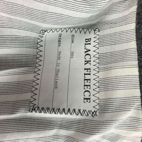 BLACK FLEECE Size 46 Charcoal & Grey Color Block Wool Sport Coat