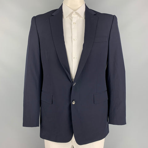 RALPH LAUREN Black Label Size 42 Regular Navy Wool Notch Lapel Sport Coat