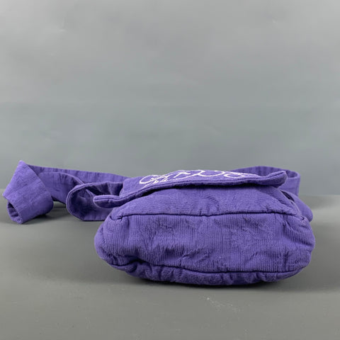 BERNHARD WILLHELM Mini bolso bordado crema morado