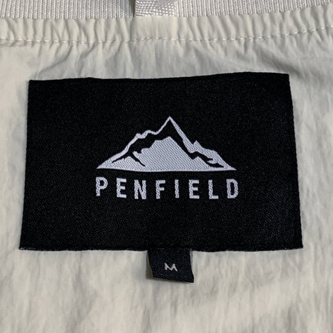 PENFIELD M Cream Nylon Snaps Zip UP Windbreaker Jacket