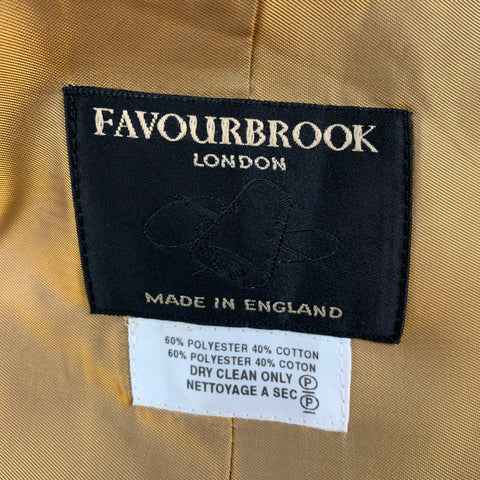 FAVOURBROOK Size 44 Burgundy Gold Embroidery Velvet Vest