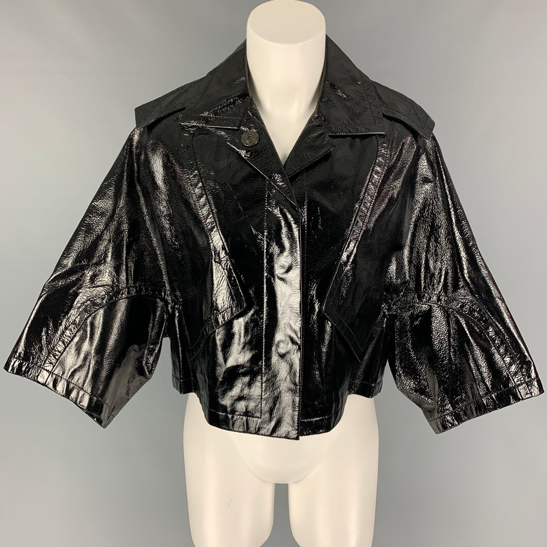 ALEXANDER WANG Size S Black Patent Leather Jacket