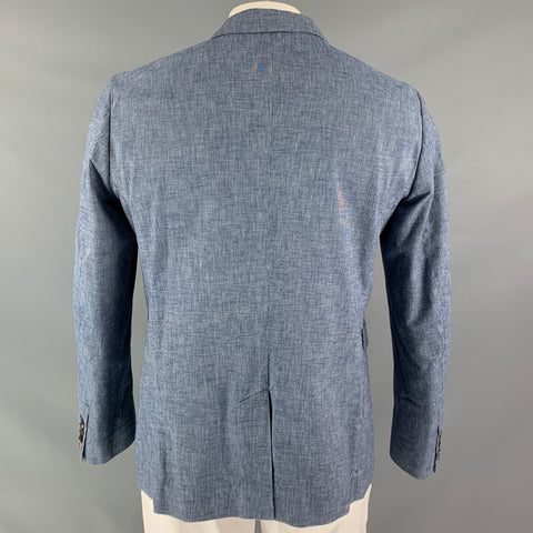 MARNI Chest Size 42 Blue Cotton Sport Coat