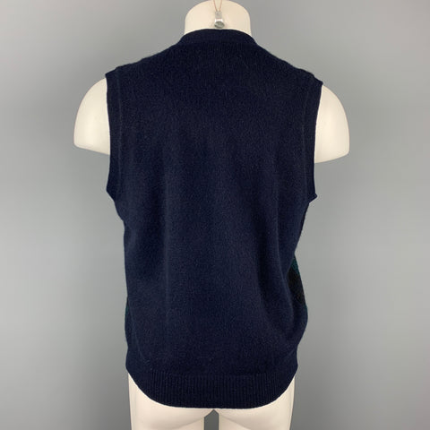 POLO by RALPH LAUREN Size L Blackwatch Plaid Cashmere Button Down Vest