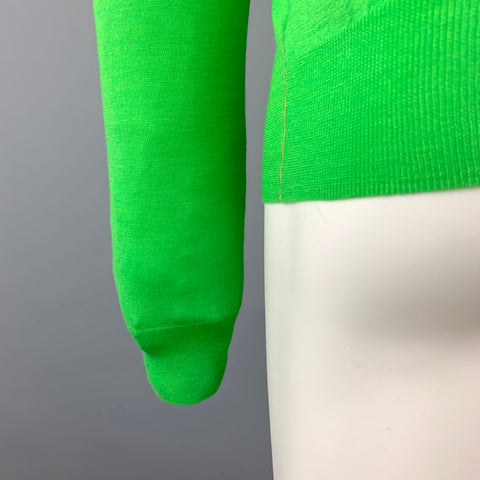 PAUL SMITH Size S Green Merino Wool Crew-Neck Pullover Sweater