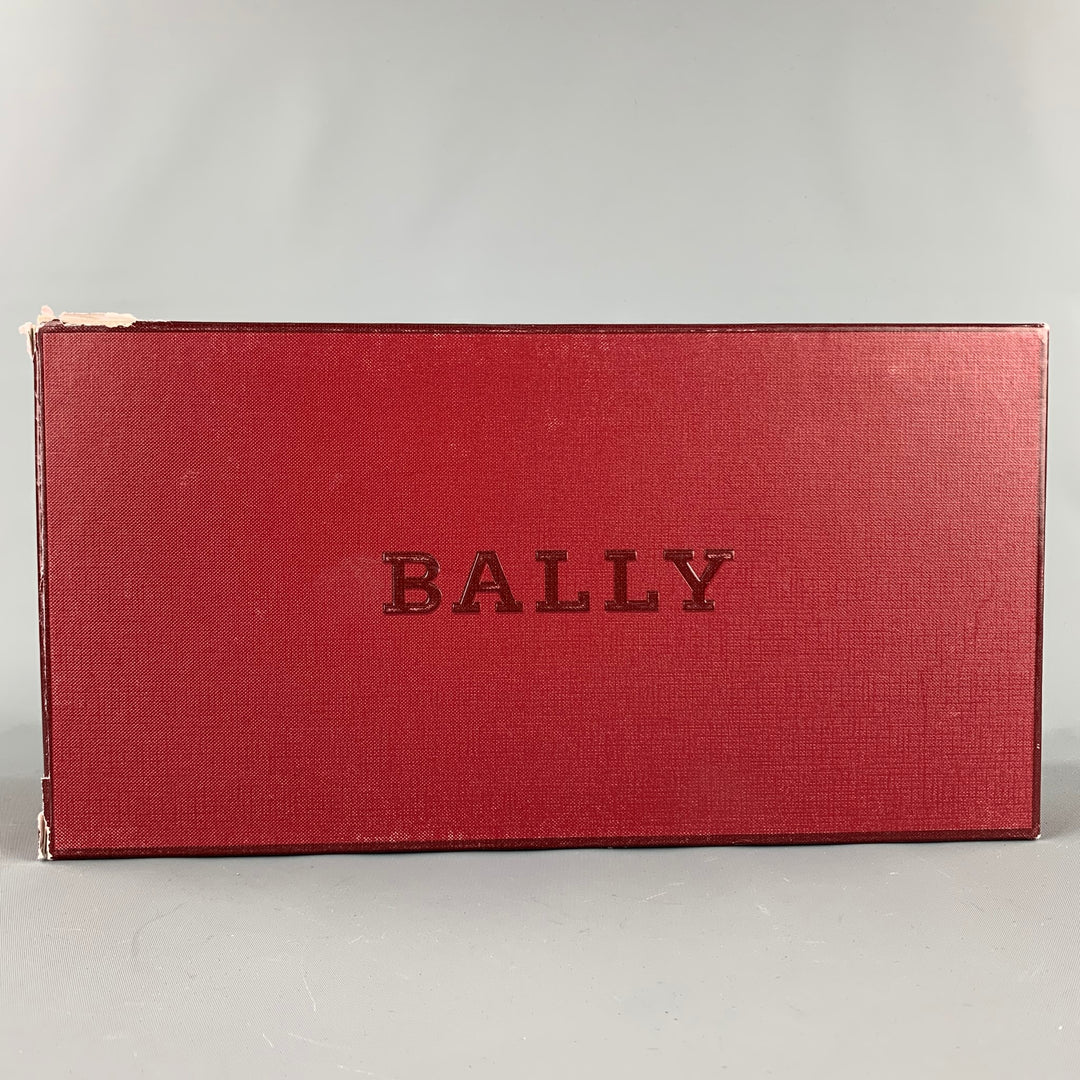BALLY Garrett Size 8 Black Patent Leather Lace Up Shoes