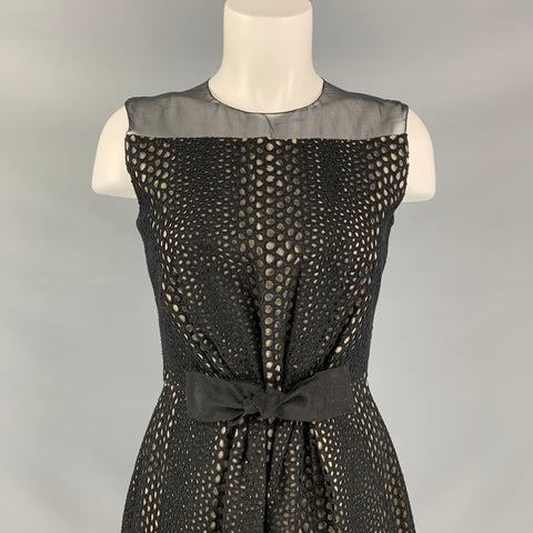 GIAMBATTISTA VALLI Size S Black Lace Dress
