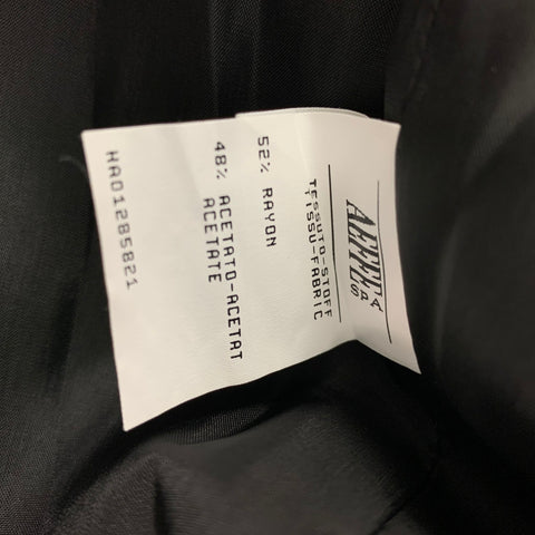 CHEAP and CHIC by MOSCHINO Size 12 Black Rayon Acetate Contrast Stitch Pencil Skirt