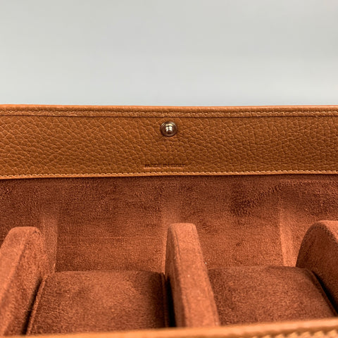 HODINKEE Tan Pebble Grain Leather Watch Travel Case