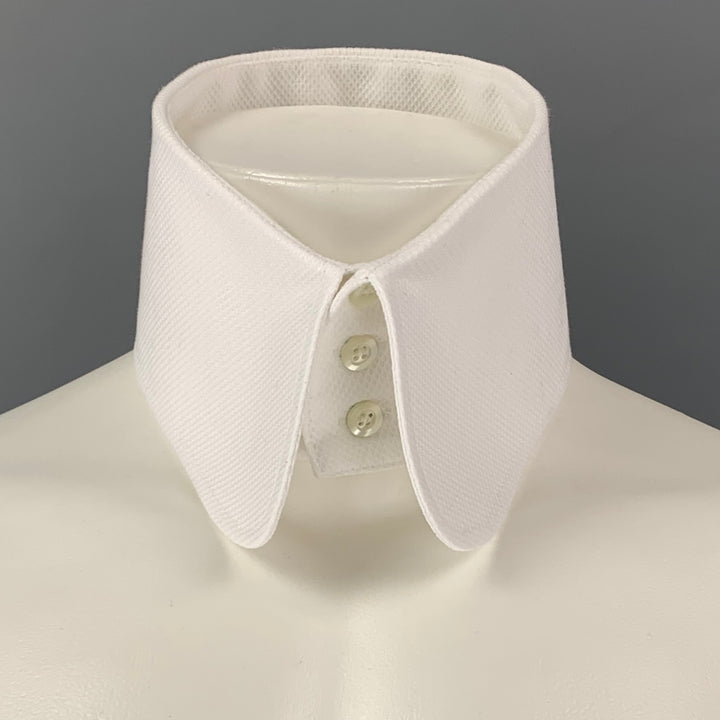 WALTER VAN BEIRENDONCK Size L Pique White Corset Collar