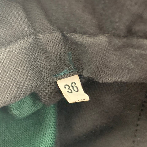 FAVOURBROOK Size 36 Forest Green Cotton Velvet Button Fly Dress Pants