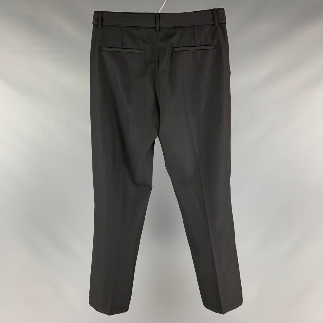 THE KOOPLES Size 32 Black Solid Wool Zip Fly Dress Pants