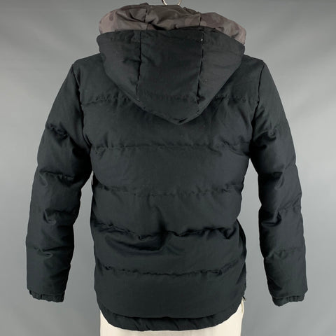 BEAMS Size XL Grey Taupe Mixed Fabrics Polyester Hooded Jacket