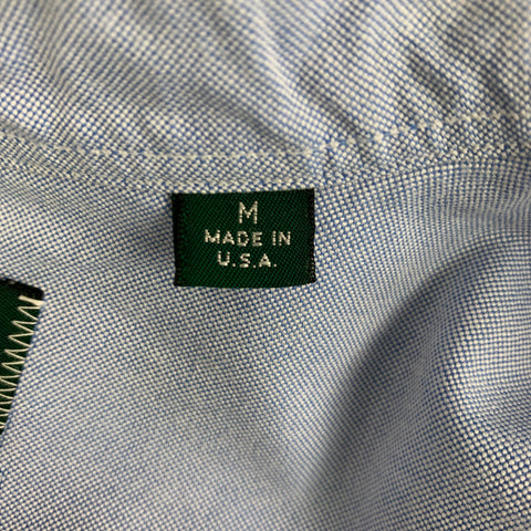 GITMAN BROS Size M Light Blue Cotton Button Up Long Sleeve Shirt