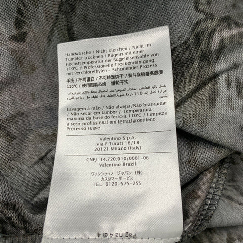 VALENTINO Size M Multi-Color Butterfly Cotton Crew-Neck T-shirt