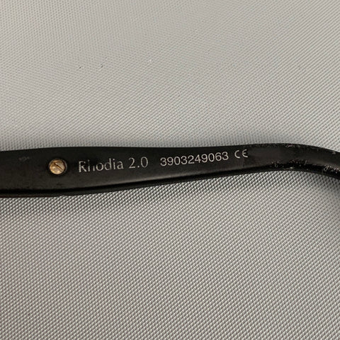 BOLLE Black Metal Oval Rhodia 2.0 Sunglasses