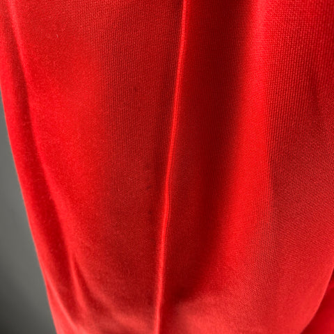BURBERRY Talla 10 Pantalones casuales de algodón poliéster blanco rojo