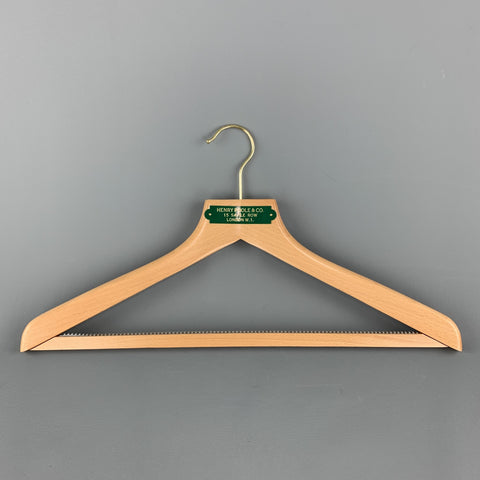 HENRY POOLE & CO Original Wooden Coat Hanger