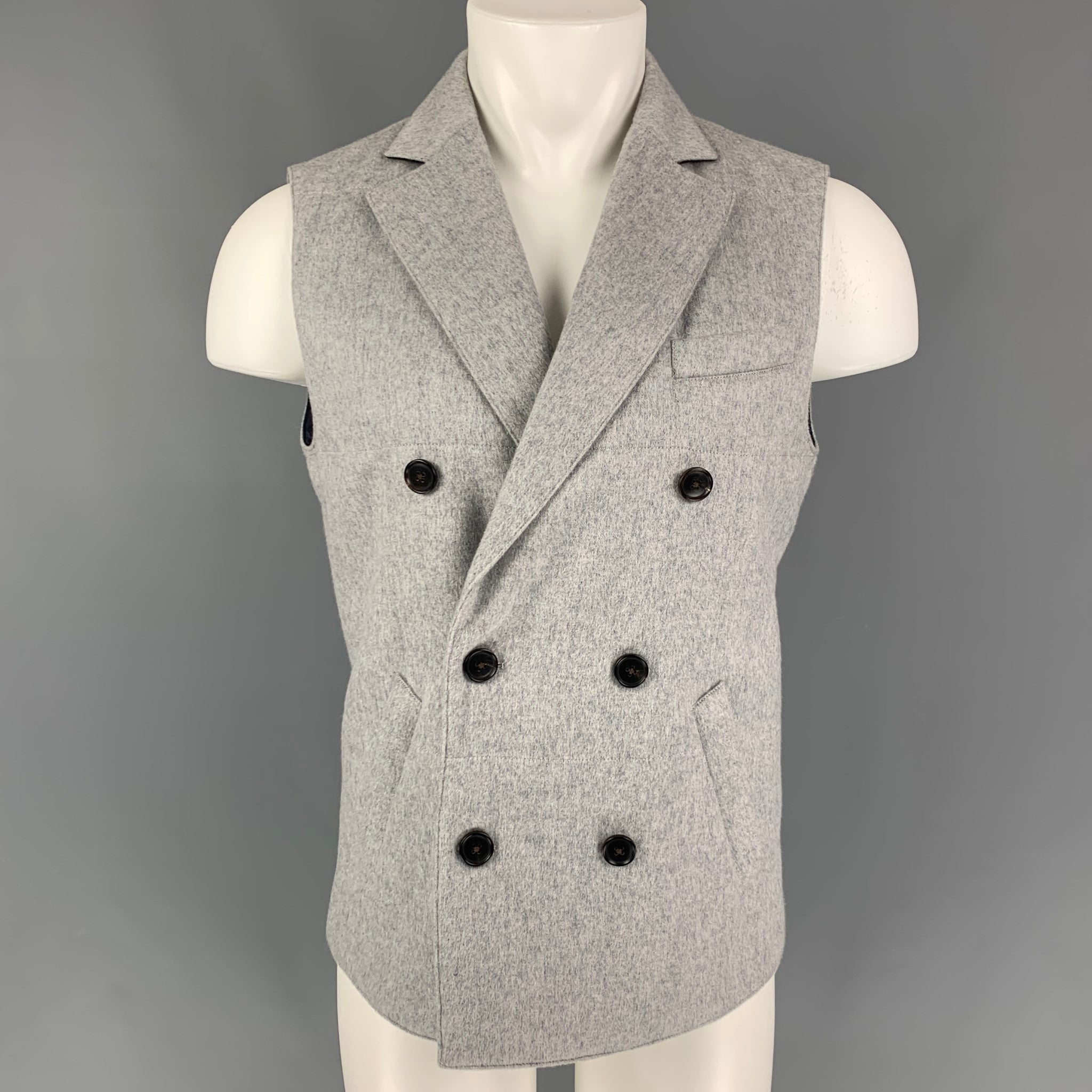 〓JIL SANDER〓 light-GREY カシミヤ knit vest JIL SANDER - GREY SLEEVELESS JUMPER – LE LABO STORE