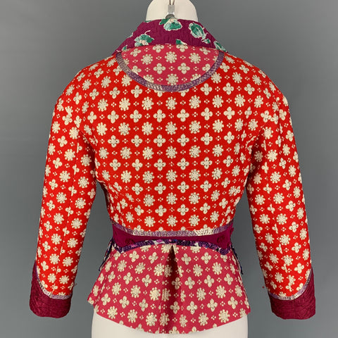 LOUIS VUITTON Size 6 Multi-Color Embroidered Polyester Blend Jacket