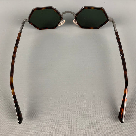 PERSOL Brown Tortoiseshell Acetate Tinted Sunglasses