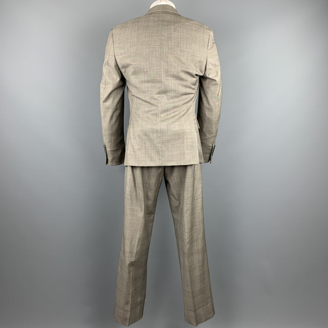 TALLIA Size 36 Gray Glen Plaid Wool Notch Lapel Suit