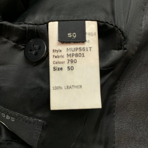 MARC JACOBS Talla 40 Chaqueta motera de cuero negra