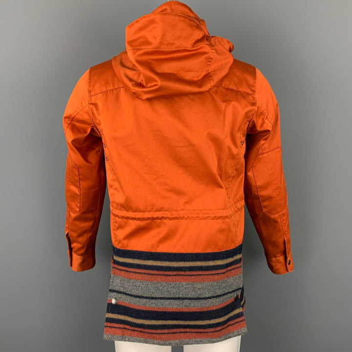 OPENING CEREMONY Size S Orange Mixed Fabrics Cotton / Wool Hooded Jacket