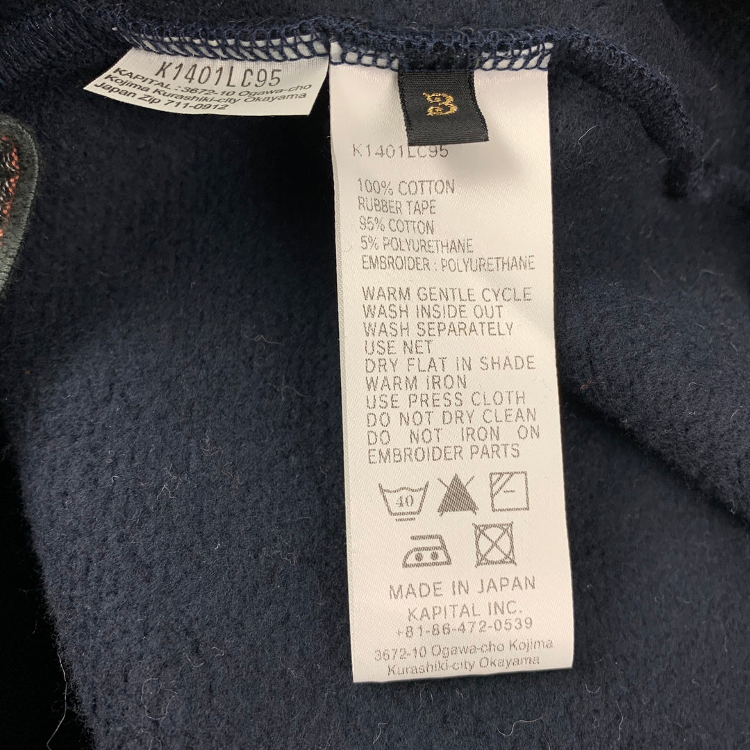 45rpm Size M Navy Cotton Hooded Sweatshirt