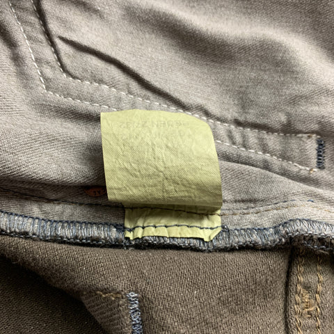 LEVI'S Size 32 Brown Denim Zip Fly Cropped Jeans