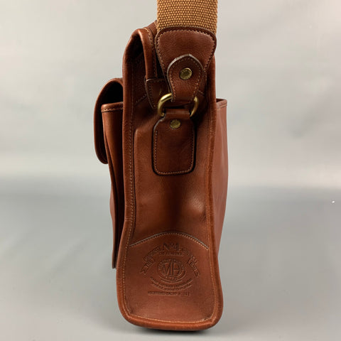 Vintage GHURKA Tan Leather Messenger Bag