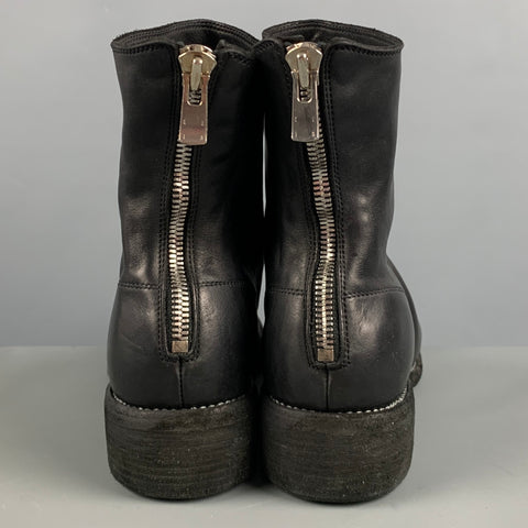 GUIDI Size 11 Black Boots