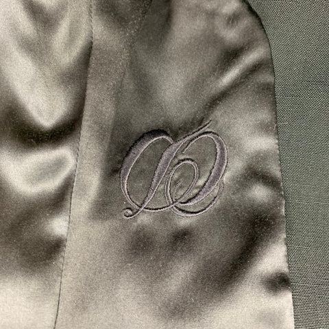 CHRISTIAN DIOR Taille 10 Veste en lin viscose marine Blazer