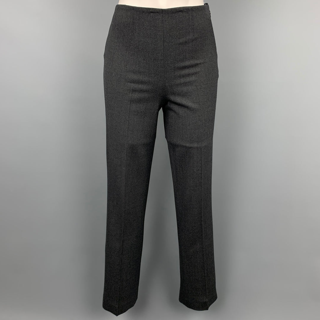 RALPH LAUREN Black Label Size 2 Charcoal Wool Dress Pants