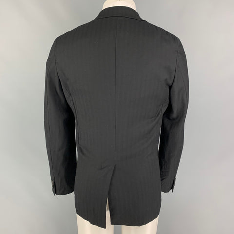 COMME des GARCONS HOMME PLUS FW10 Size M Black Stripe Wool Sport Coat
