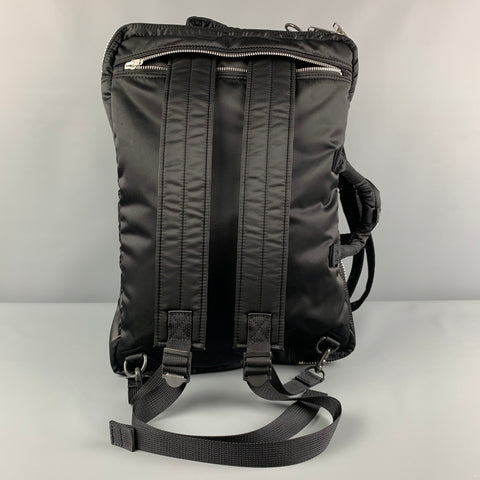 PORTER Sac à dos messager en nylon noir